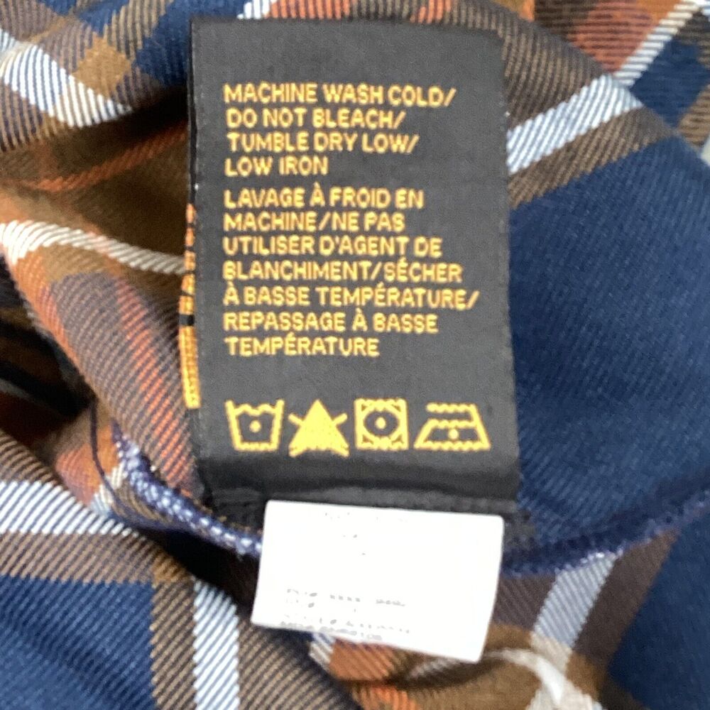 Browning Long Sleeve Flannel Shirt Size Medium Brown Plaid - Picture 7 of 8